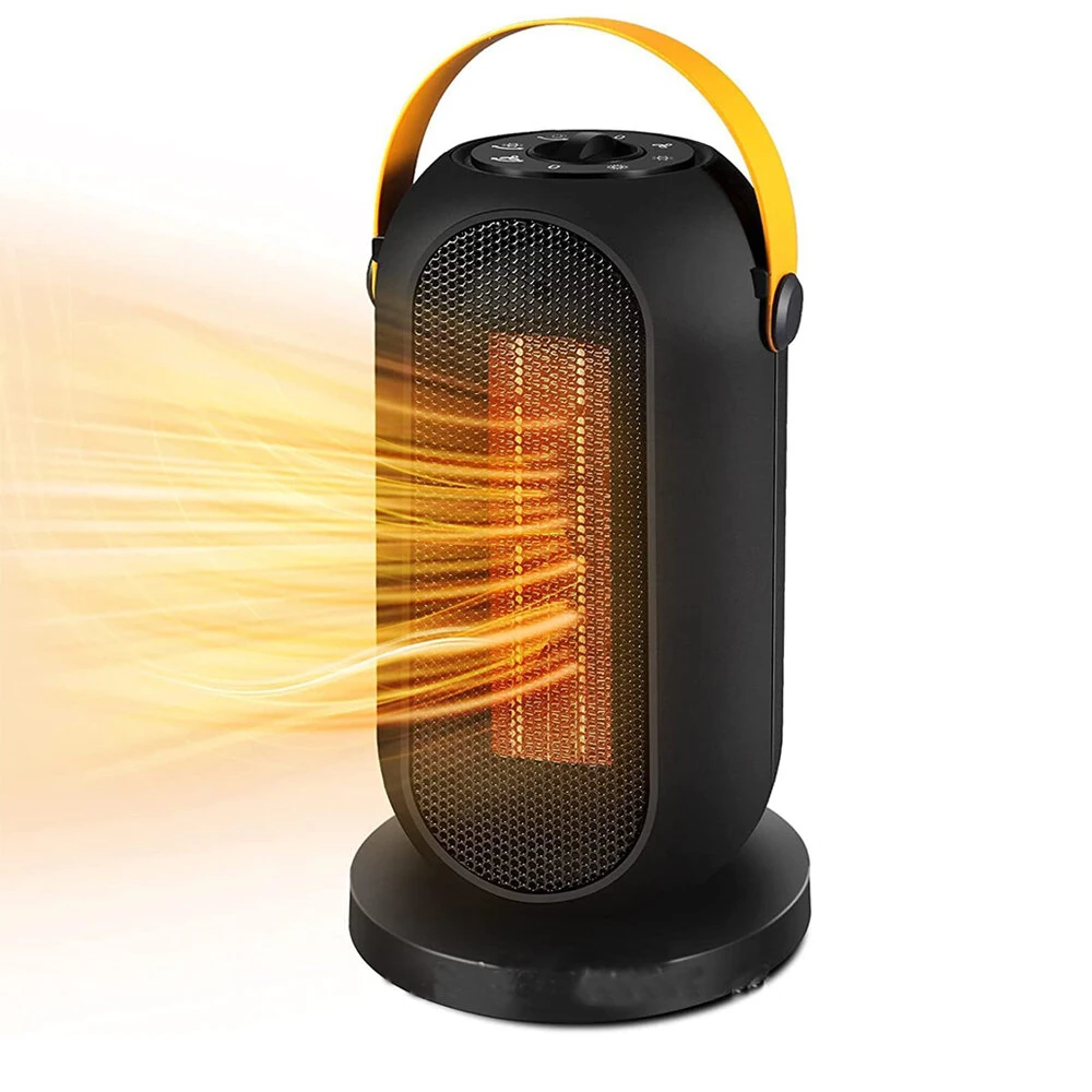 (image for) 1500W PTC Heater Household Shaking Fan Heater Desktop Fan Heater Electric Heater Indoor Heating Bathroom for 15-20m² Area